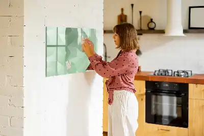 Quadro magnético para desenhar estampa de abstração de triângulos