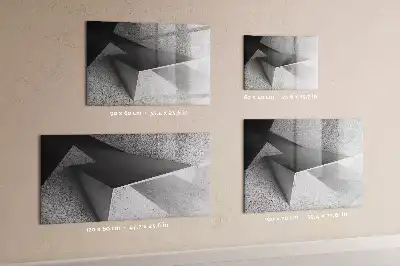 Quadro magnético para desenhar com estampa de abstração de triângulos
