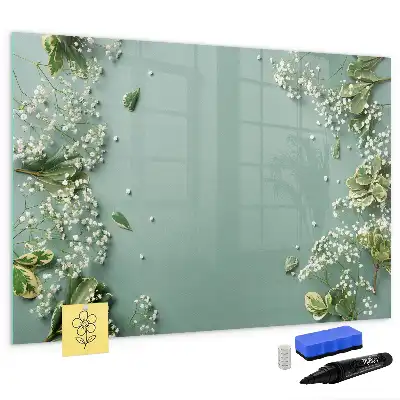 Quadro magnético para desenhar flores sutis