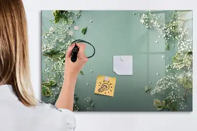 Quadro magnético para desenhar flores sutis