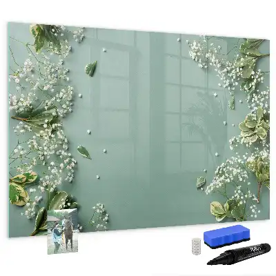 Quadro magnético para desenhar flores sutis