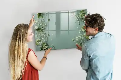 Quadro magnético para desenhar flores sutis