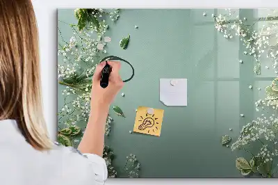 Quadro magnético para desenhar flores sutis