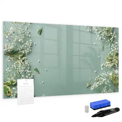 Quadro magnético para desenhar flores sutis
