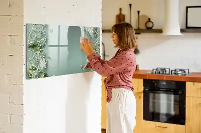 Quadro magnético para desenhar flores sutis