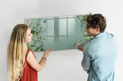 Quadro magnético para desenhar flores sutis