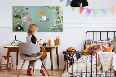 Quadro magnético para desenhar flores sutis