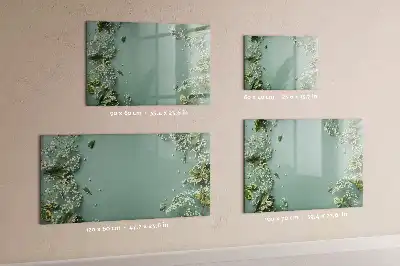 Quadro magnético para desenhar flores sutis