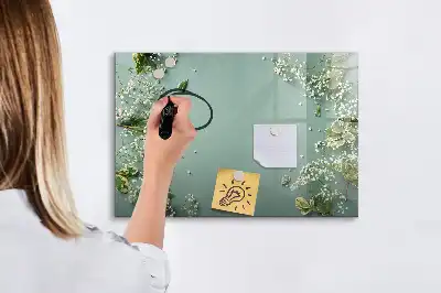 Quadro magnético para desenhar flores sutis
