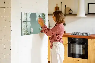 Quadro magnético para desenhar flores sutis