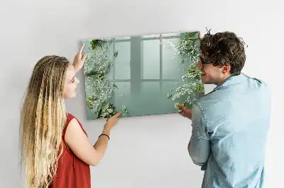 Quadro magnético para desenhar flores sutis