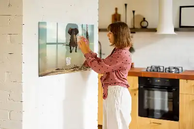 Quadro magnético para escrever estampa elefante na árvore