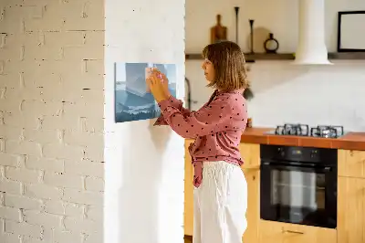 Quadro magnético para desenhar paisagem de montanha