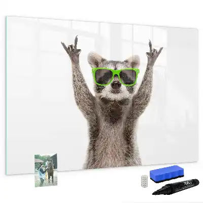 Quadro magnético para desenhar com estampa de suculentas com óculos