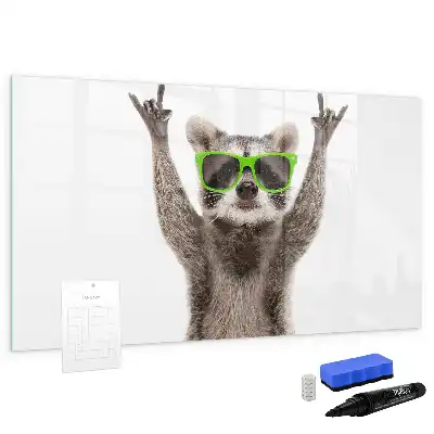 Quadro magnético para desenhar com estampa de suculentas com óculos