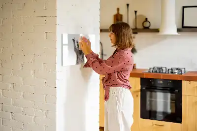 Quadro magnético para desenhar com estampa de suculentas com óculos