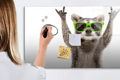Quadro magnético para desenhar com estampa de suculentas com óculos