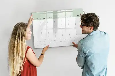 Planner semanal quadro magnético para escrever