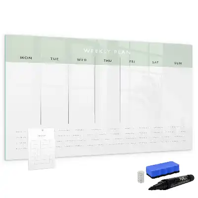 Planner semanal quadro magnético para escrever