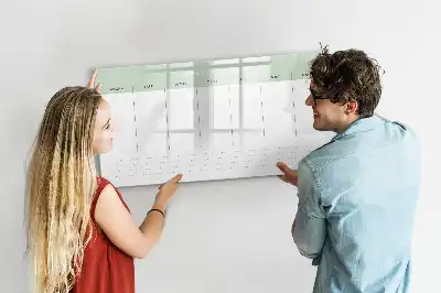 Planner semanal quadro magnético para escrever
