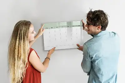 Planner semanal quadro magnético para escrever