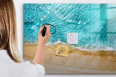 Quadro magnético para desenhar tema pessoas na praia
