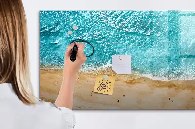 Quadro magnético para desenhar tema pessoas na praia
