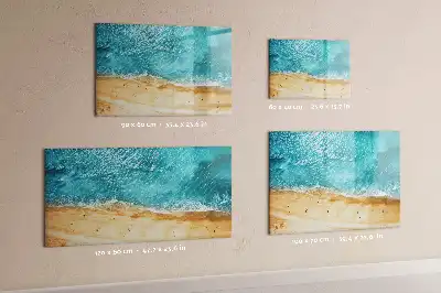Quadro magnético para desenhar tema pessoas na praia
