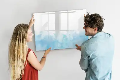 Quadro magnético para escrever modelo respingos de tinta