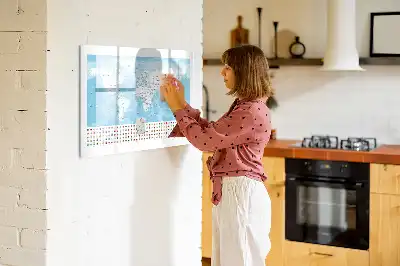 Mapa dos continentes quadro magnético para escrever