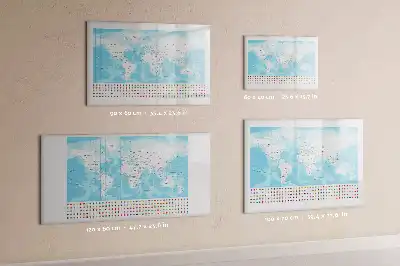Mapa dos continentes quadro magnético para escrever