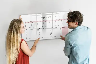 Quadro magnético para planejamento semanal planner para escrever