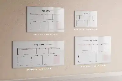 Quadro magnético para planejamento semanal planner para escrever