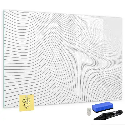 Quadro magnético para desenhar estampa de linhas abstratas