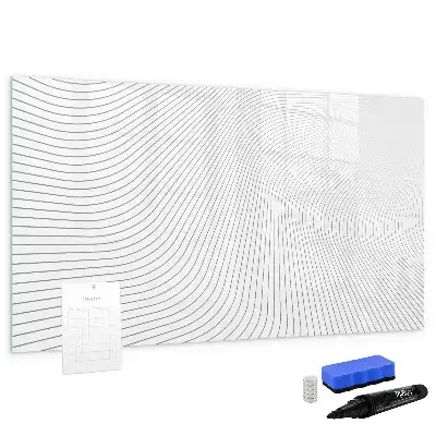 Quadro magnético para desenhar estampa de linhas abstratas