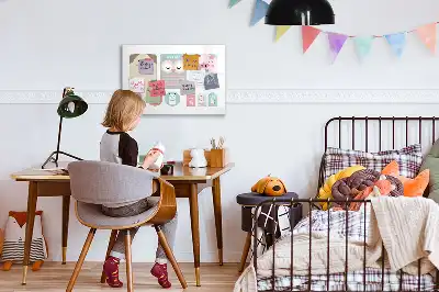 Quadro magnético para desenhar animais felizes