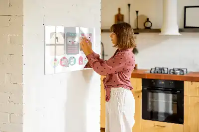 Quadro magnético para desenhar animais felizes