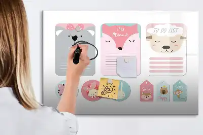 Quadro magnético para escrita marcadores de livro divertidos