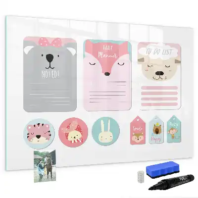 Quadro magnético para escrita marcadores de livro divertidos