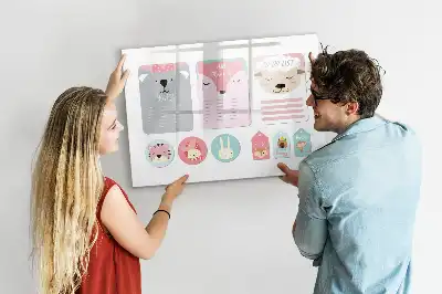 Quadro magnético para escrita marcadores de livro divertidos