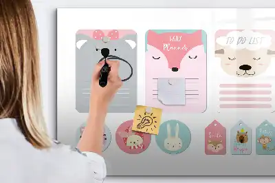Quadro magnético para escrita marcadores de livro divertidos