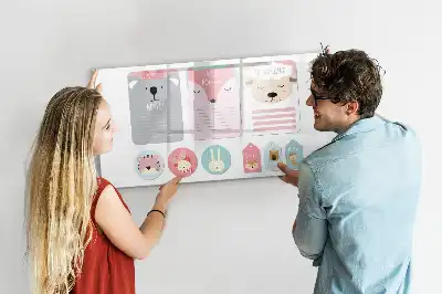 Quadro magnético para escrita marcadores de livro divertidos