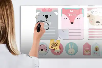 Quadro magnético para escrita marcadores de livro divertidos
