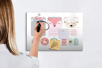 Quadro magnético para escrita marcadores de livro divertidos