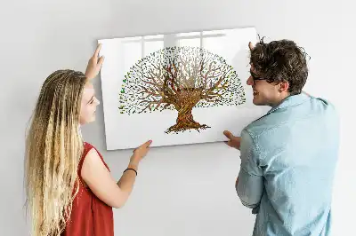 Quadro magnético para escrita modelo raiz de árvore