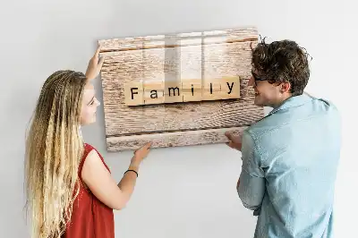 Quadro magnético para escrever modelo Texto Família
