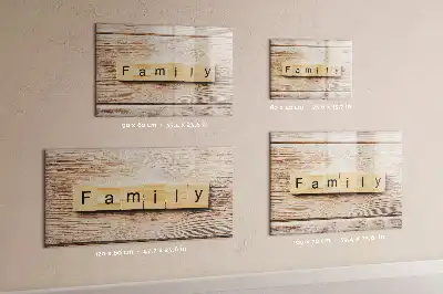 Quadro magnético para escrever modelo Texto Família