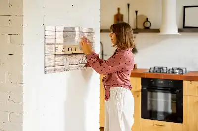 Quadro magnético para escrever modelo Texto Família