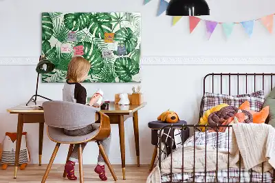 Quadro magnético para desenhar folhas de monstera