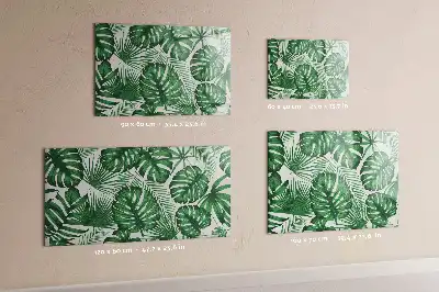 Quadro magnético para desenhar folhas de monstera